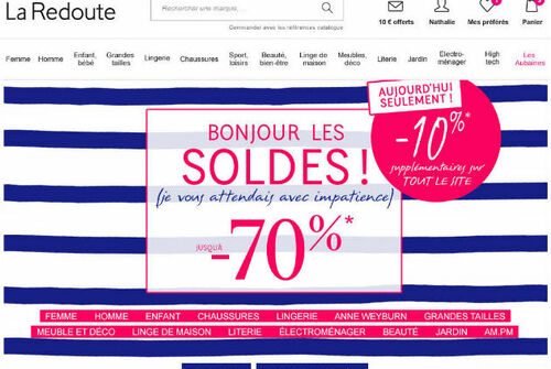 la redoute soldes femme