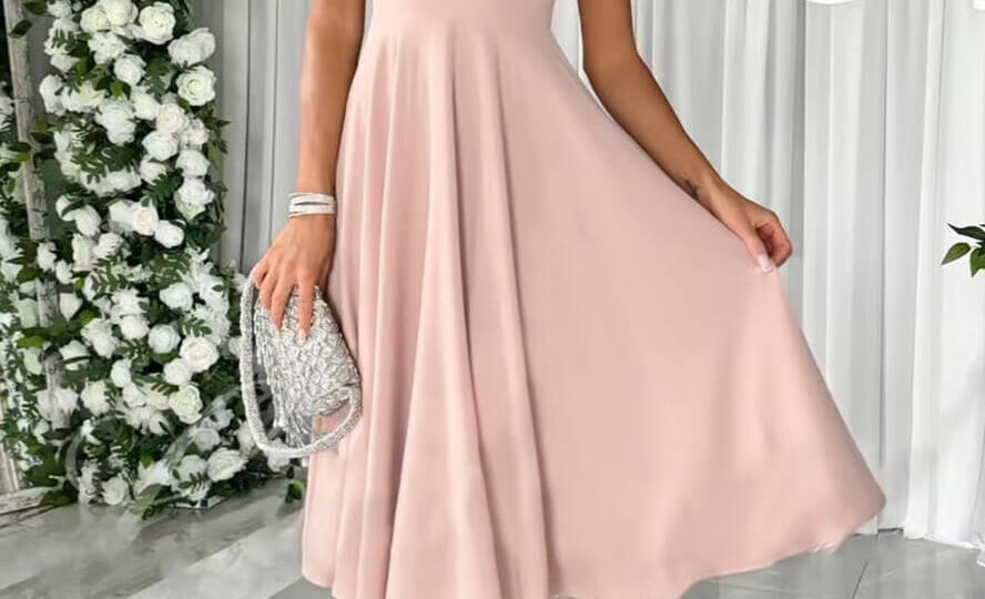 robe mi longue femme